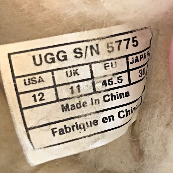 UGG Ascot 5775 Chestnut Moccasin Men's 12 Driving Loafer Suede Shearling Slipper - Picture 11 of 13